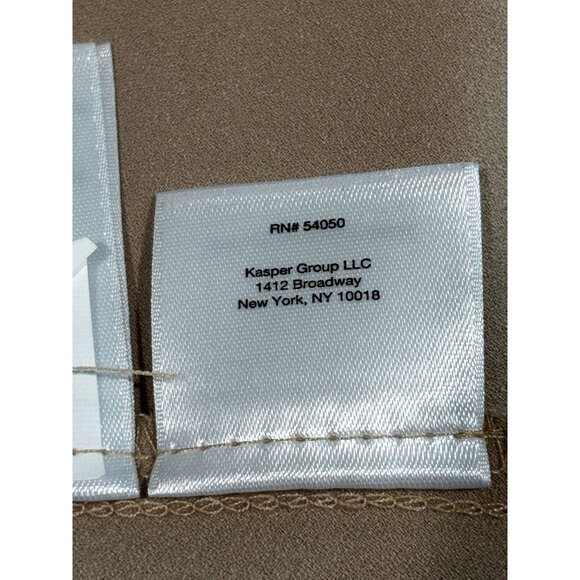 Anne Klein Womens Sleeveless Top With Tie Neck Blouse S Beige - Picture 7 of 13